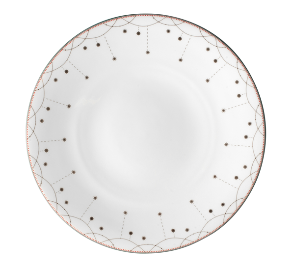 Julemorgen tallerken flat 25 cm fra Wik & Walsøe