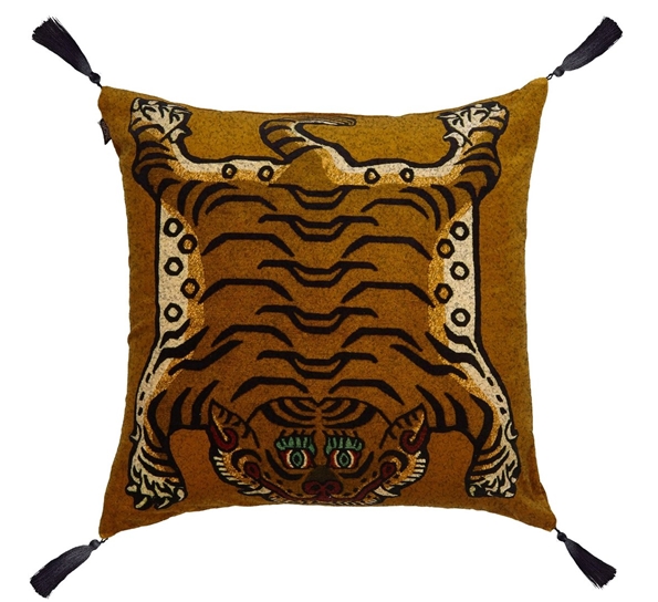 Saber fløyelspute 60x60 cm gull