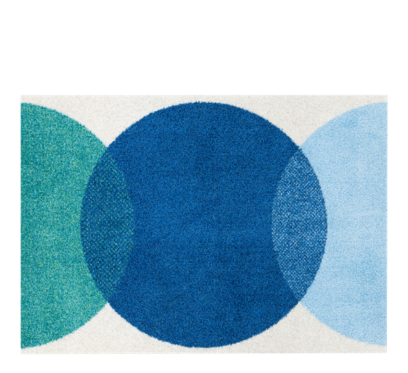 Spot Blue dørmatte 60x85 cm fra Heymat