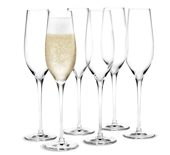 Cabernet champagneglass 29 cl 6-pk fra Holmegaard
