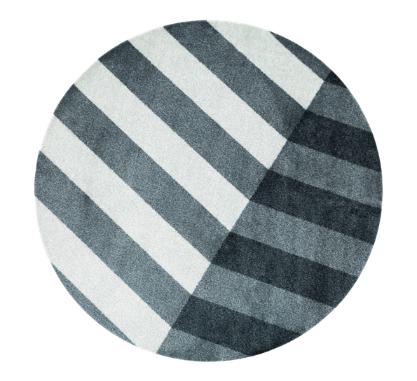 Løv Frost dørmatte Ø100 cm fra Heymat