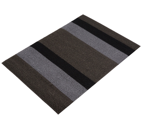 Dørmatte bold stripe sølv sort 61x91 cm fra Chilewich