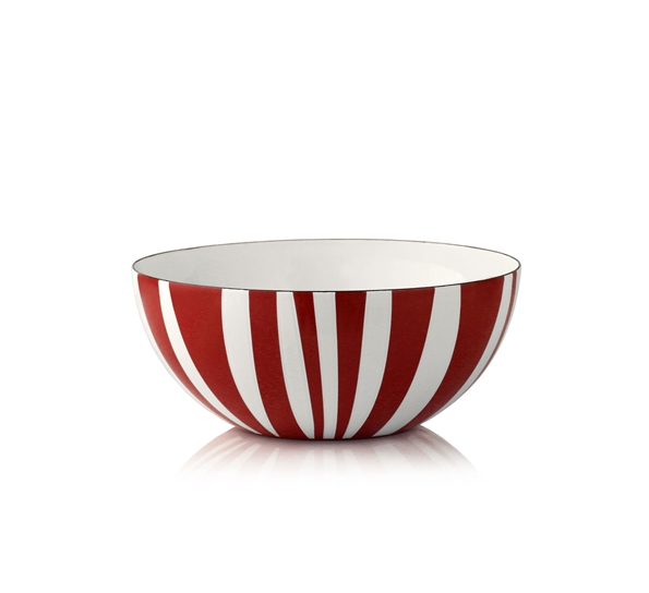 Stripes skål rød 20cm