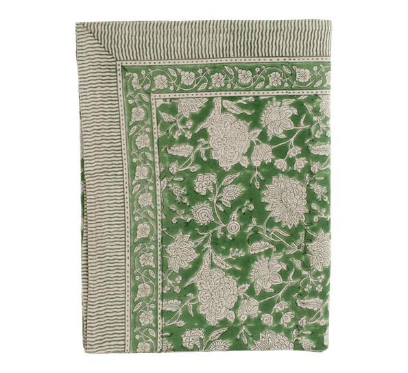 Indian Rose linduk grønn 170x270cm fra Chamois