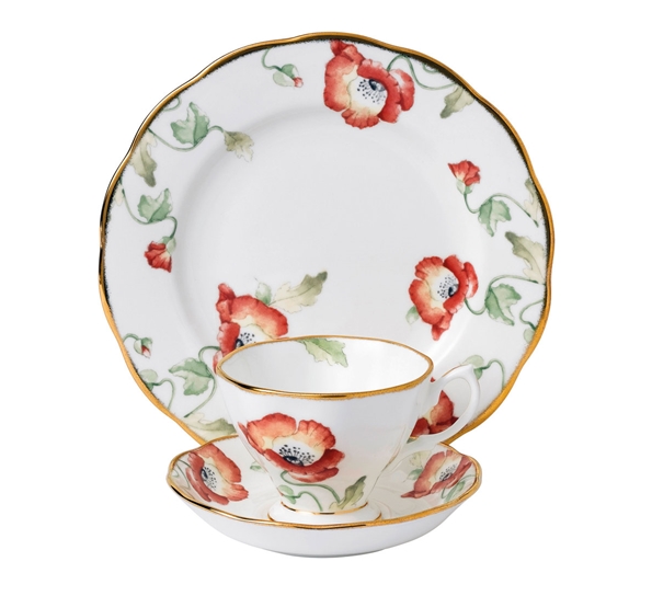 1970 Kuvert Poppy fra Royal Albert