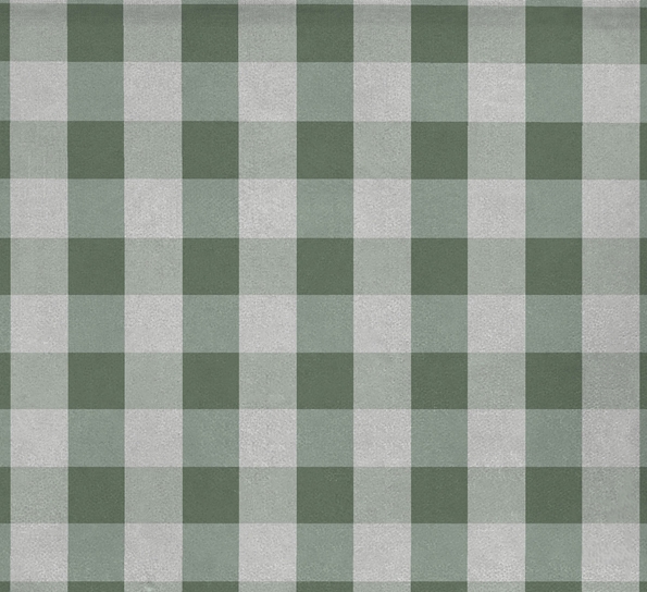 Akrylduk Gingham hedge green antiskli pr meter fra Södahl