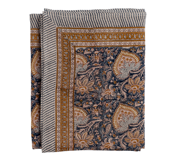 Oriental linduk marineblå 170x270cm fra Chamois