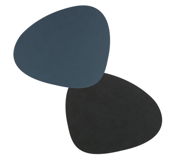 Curve Nupo double spisebrikke 37x44 cm mørkeblå sort Lind DNA