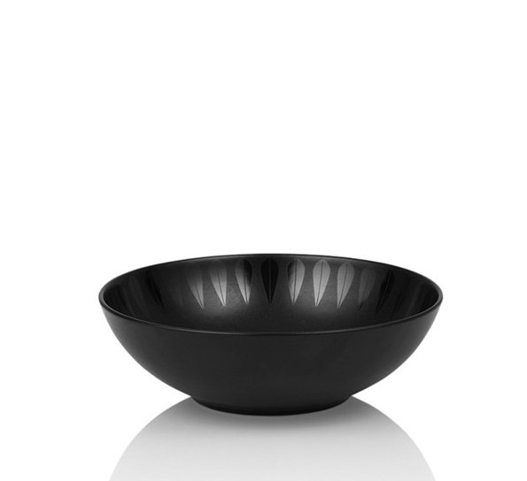 Lotus trends tallerken dyp 18 cm sort fra Lucie Kaas