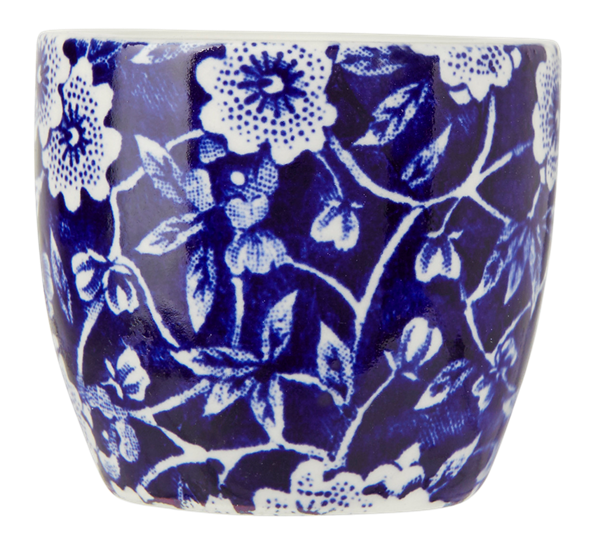 Blue Calico eggeglass fra Burleigh