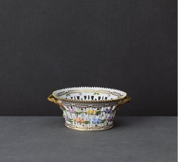 Flora Danica Fruktkurv Rund 21,5cm fra Royal Copenhagen