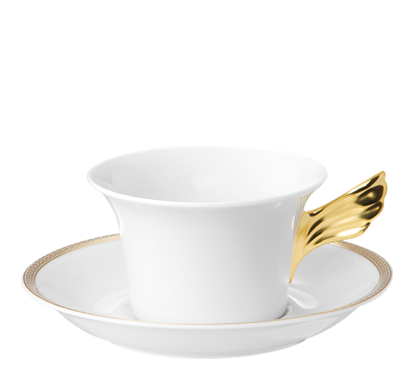 Meandre d`Or tekopp 4 med skål fra Versace