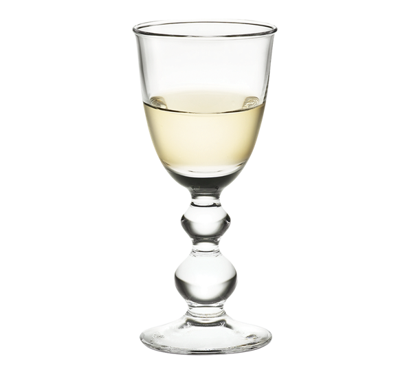 Charlotte Amalie hvitvinsglass fra Holmegaard