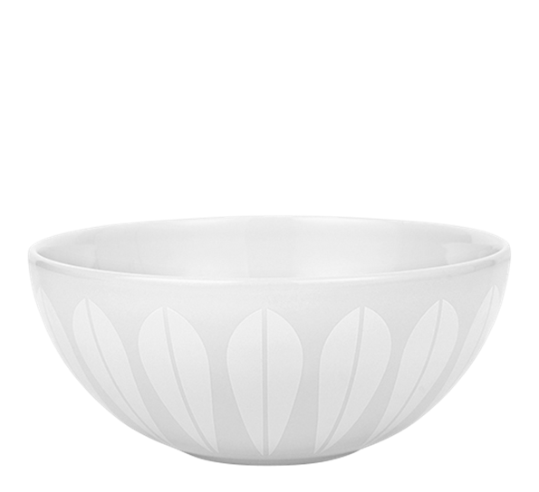 Lotus trends skål 21 cm hvit fra Lucie Kaas