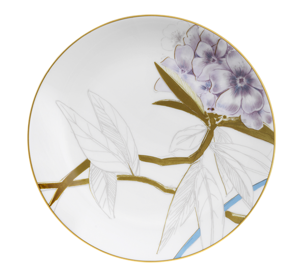 Flora dessertasjett 19 cm Rhododendron fra Royal Copenhagen