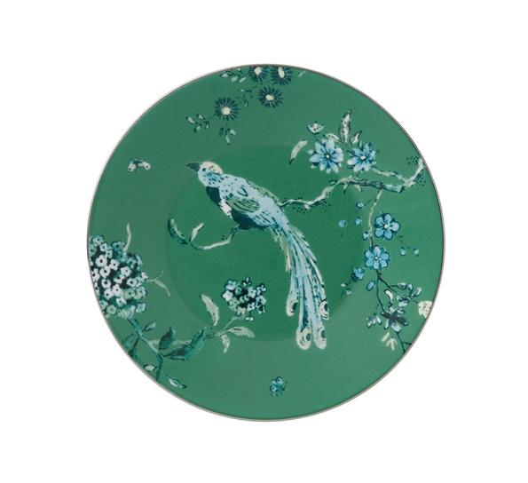 JC Chinoiserie Grønn sausnebb under asjett fra Wedgwood
