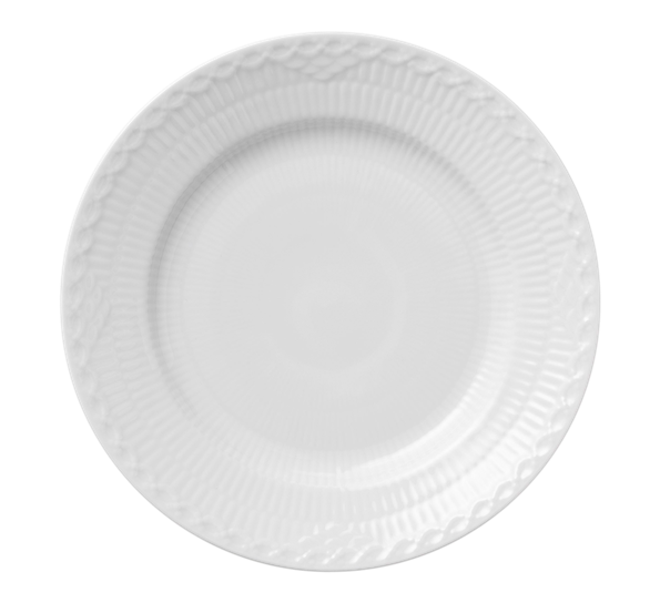 Hvit Halvblonde asjett 17 cm fra Royal Copenhagen