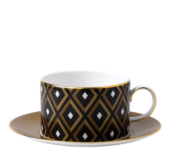 Gio Gold tekopp med skål geometric fra Wedgwood