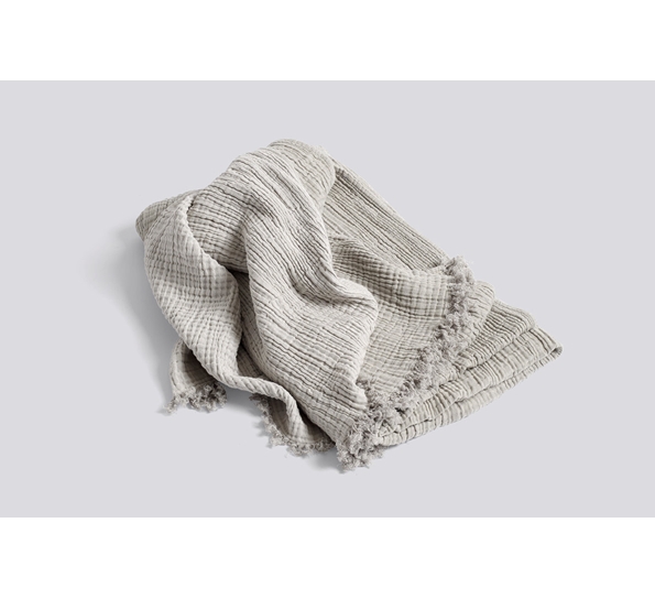 Crinkle pledd sølv fra HAY