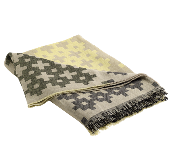 Plus 9 pledd gul fra HAY