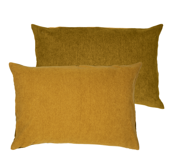 Pute Washed Chenille golden 40x60 cm fra Södahl