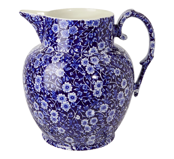 Blue Calico Etruscan mugge stor 2,2 l fra Burleigh