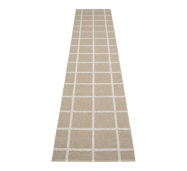 Ada matte mørk lin 70x450cm fra Pappelina