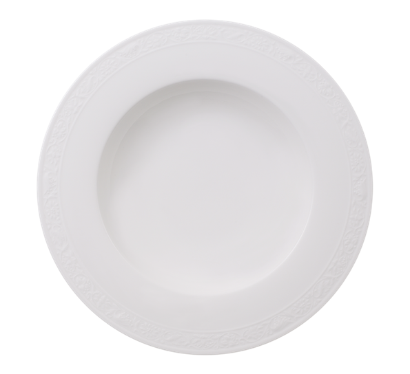 White Pearl tallerken dyp 24 cm fra Villeroy & Boch