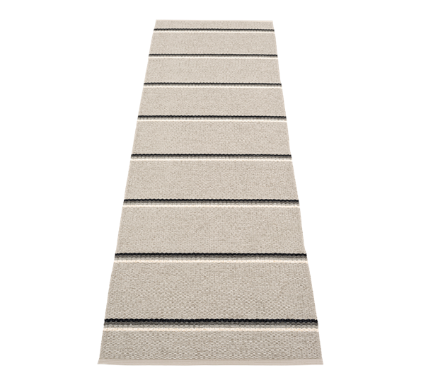 Olle matte grå lin 70x240 cm fra Pappelina