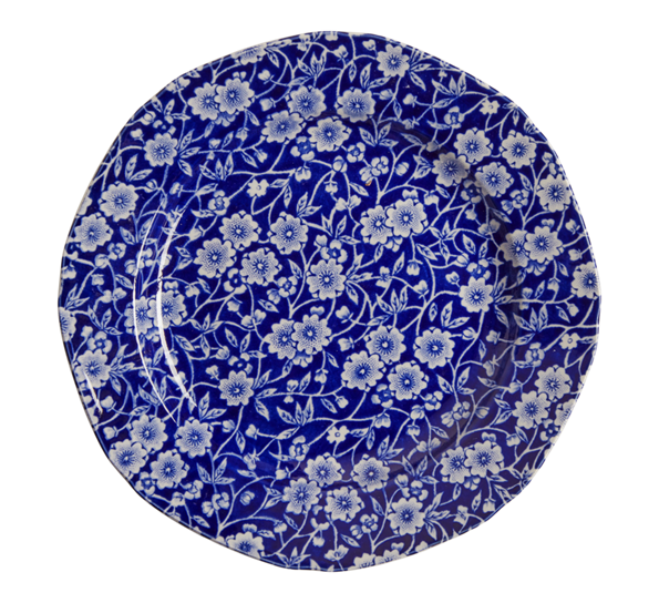 Blue Calico dessertasjett 19 cm fra Burleigh