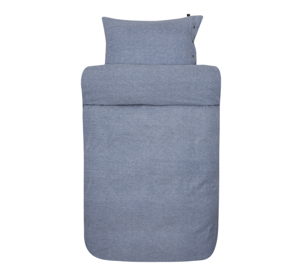 Casper sengesett flanell blå 140x220cm fra Høie