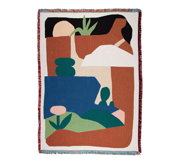 Mother Nature pledd 137x178 cm fra Slowdown Studio