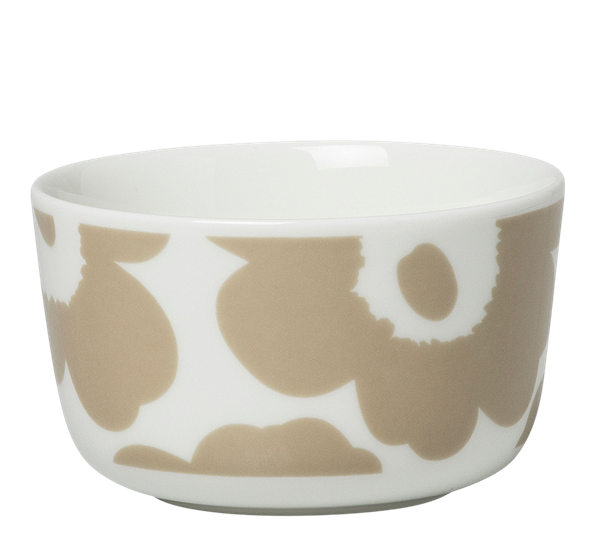 Unikko skål 2,5 dl beige hvit fra Marimekko