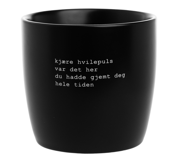 Krus Kjære hvilepuls 30 cl sort fra Sögne Home