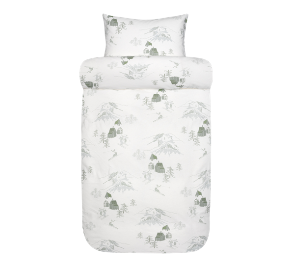 <p>Trysil sengesett flanell grønn 200x220cm Høie</p>
