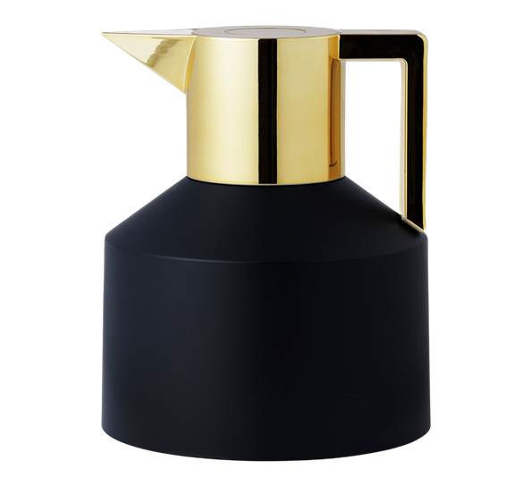 Geo termokanne 1,0 l sort og gull fra Normann Copenhagen