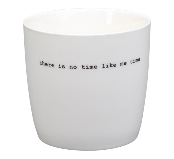 Krus There is no time like me time 30 cl hvit fra Sögne Home