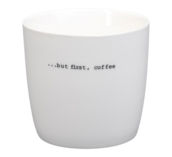 Krus …but first, coffee 30 cl hvit fra Sögne Home