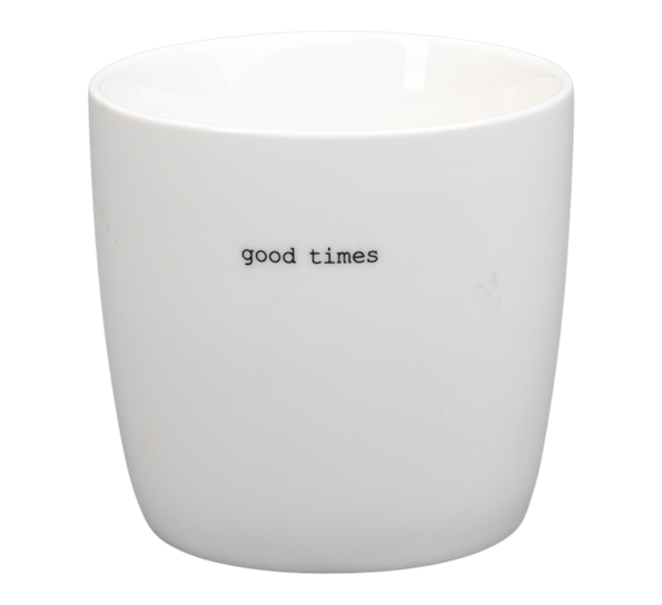 Krus Good times 30 cl hvit fra Sögne Home