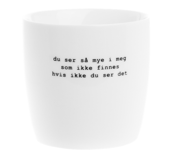 Krus Du ser 30 cl hvit fra Sögne Home