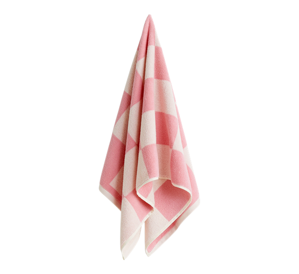 Check gjestehåndkle 50x100 cm rosa fra HAY
