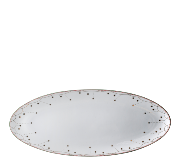 Julemorgen fat ovalt 41x17 cm fra Wik & Walsøe