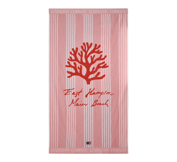 <p>Long Island Beaches strandhåndkle 100x180 cm rosa korall Lexington</p>
