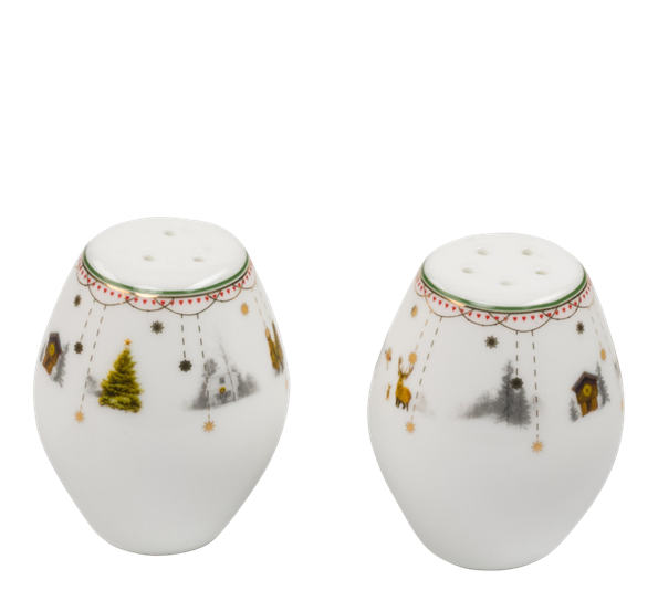 Julemorgen story salt- og pepperbøsse fra Wik & Walsøe