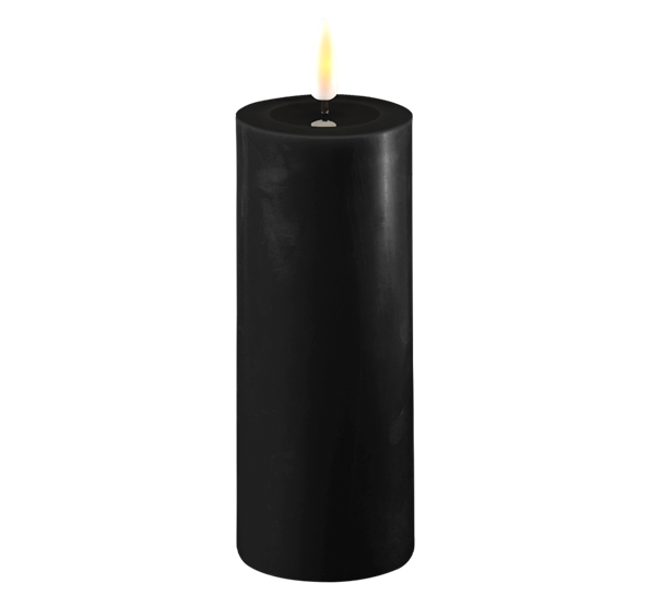 Real Flame LED-kubbelys 5x12,5 cm sort fra Deluxehomeart