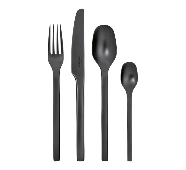 Manufacture Rock bestikksett 16 deler sort fra Villeroy & Boch