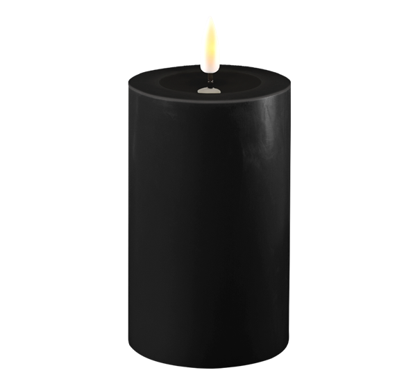 Real Flame LED-kubbelys 7,5x12,5 cm sort fra Deluxehomeart