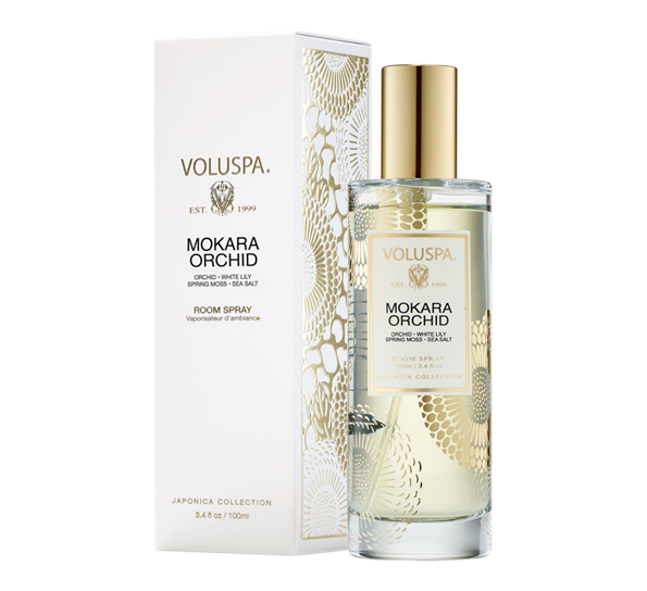 <p>Romspray 100 ml Mokara Orchid&nbsp;Voluspa</p>
