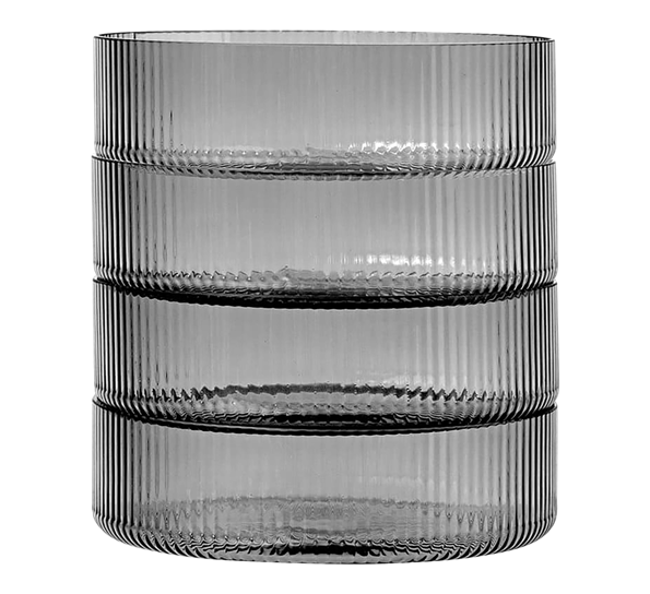 Ripple smoke dessertskåler 4-pk ø12,2 cm fra Ferm Living