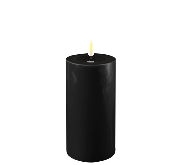 Real Flame LED-kubbelys 7,5x15 cm sort fra Deluxehomeart